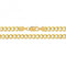 Silver Gold Plated Flat Curb G1402GPAcotis Silver JewelleryG1402GP/07