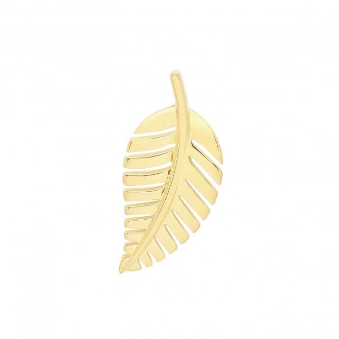 Silver Gold Plated Leaf Pendant G61074GPAcotis Silver JewelleryTH - G61074GP