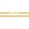 Silver Gold Plated Miami Bombe Curb G1408GPAcotis Silver JewelleryG1408GP/07