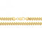 Silver Gold Plated Miami Bombe Curb G1409GPAcotis Silver JewelleryG1409GP/08