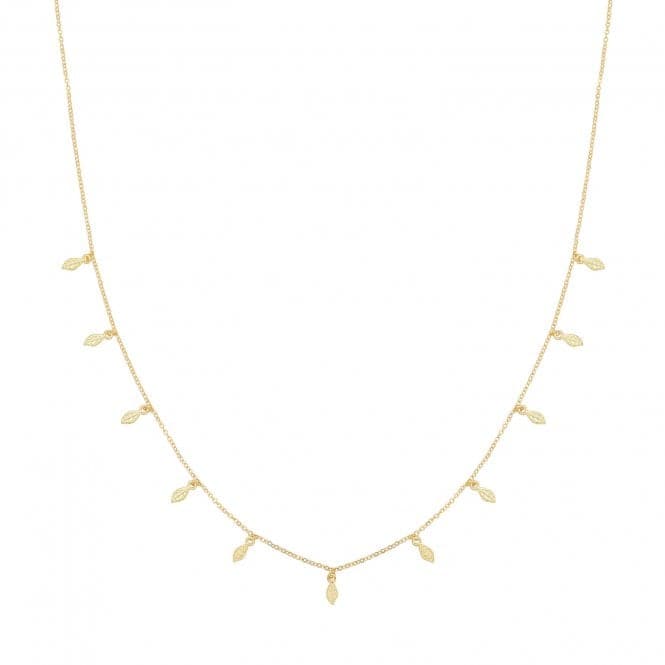 Silver Gold Plated Necklace G3391GPAcotis Silver JewelleryTH - G3391GP