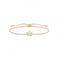 Silver Gold Plated Nylon Zirconia Beige Flower Bracelet LS119 - 379 - 19 - L20VThomas Sabo Charm Club CharmingLS119 - 379 - 19 - L20V