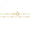 Silver Gold Plated Rolo - Bead Chain G1383YAcotis Silver JewelleryG1383Y/07