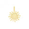 Silver Gold Plated Sun Pendant G61067GPAcotis Silver JewelleryTH - G61067GP