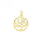 Silver Gold Plated Tree Of Life Pendant G61073GPAcotis Silver JewelleryTH - G61073GP