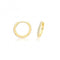 Silver Gold Plated Zirconia Hinged Earrings G51324GPAcotis Silver JewelleryTH - G51324GP
