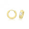 Silver Gold Plated Zirconia Set Hinged Earrings G51363GPAcotis Silver JewelleryTH - G51363GP