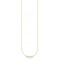 Silver Gold Plated Zirconia White Necklace KE2095 - 414 - 14 - L45VThomas Sabo Charm Club CharmingKE2095 - 414 - 14 - L45V