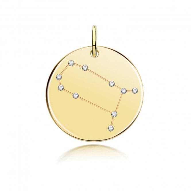 Silver Gold Plated Zodiac Constellation Gemini G61104GPAcotis Silver JewelleryTH - G61104GP