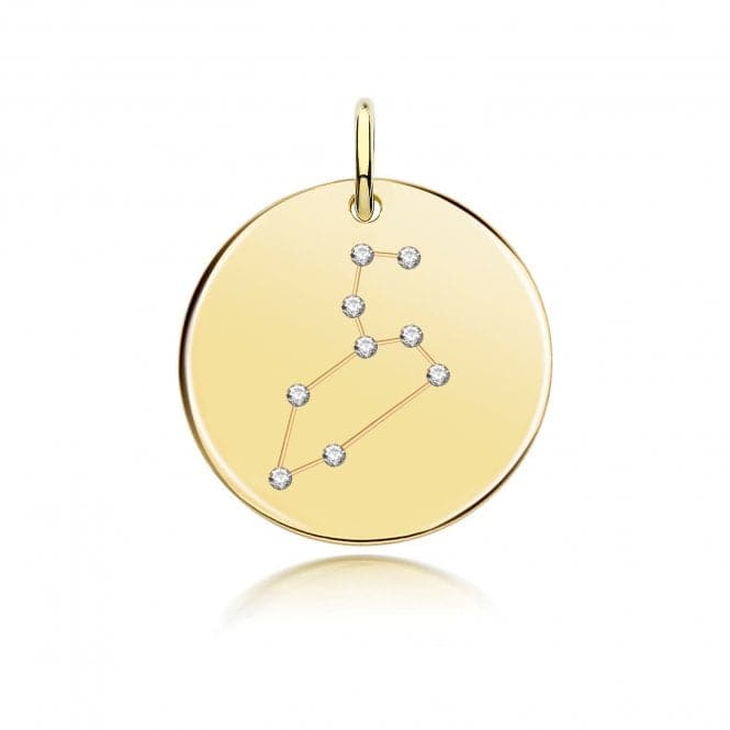 Silver Gold Plated Zodiac Constellation Leo G61108GPAcotis Silver JewelleryTH - G61108GP