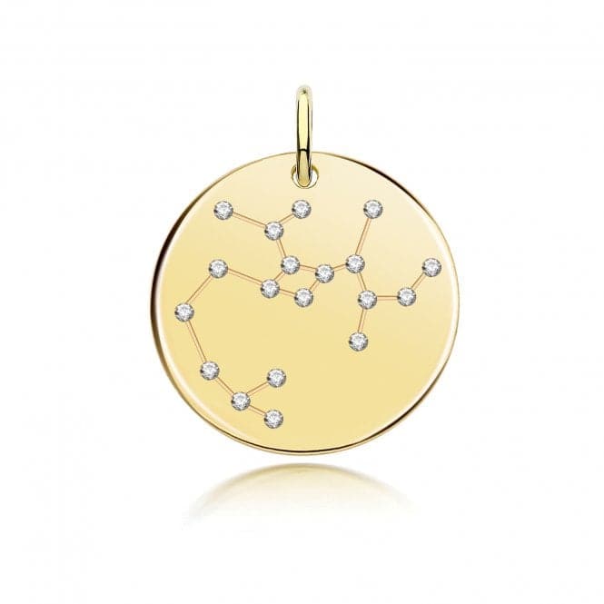 Silver Gold Plated Zodiac Constellation Sagittarius G61099GPAcotis Silver JewelleryTH - G61099GP