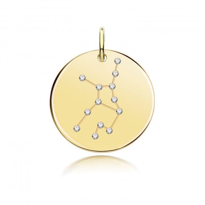 Silver Gold Plated Zodiac Constellation Virgo G61106GPAcotis Silver JewelleryTH - G61106GP