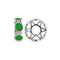 Silver & Green Enamel Circle Stacking Wheel Charm S421GRNStorywheelsS421GRN