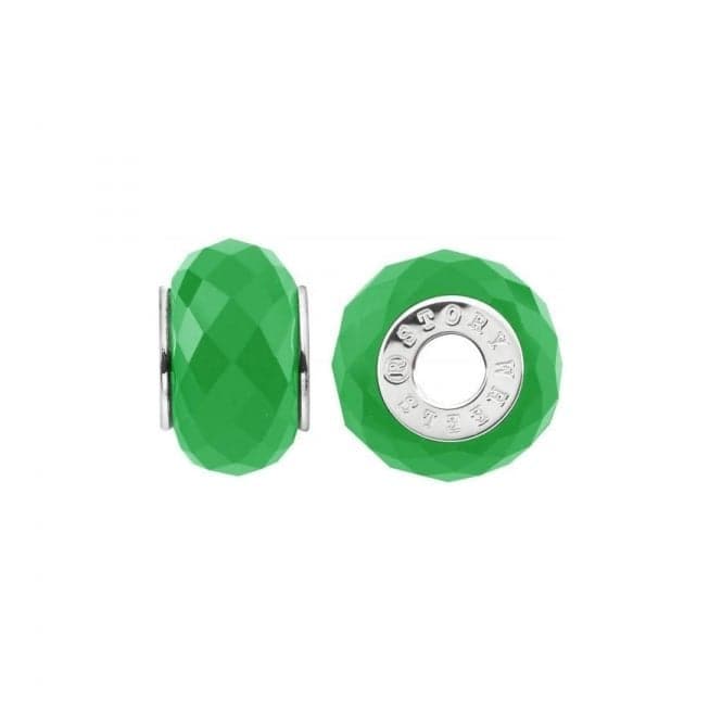 Silver & Green Jade Wheel Charm S434GREStorywheelsS434GRE