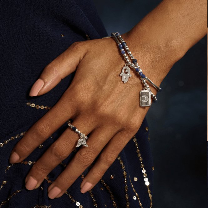 Silver Guidance Sodalite RingChloBoSRS13342 - Small