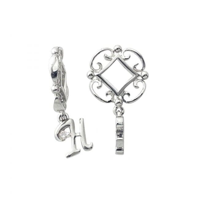 Silver H Initial Dangle Charm S207DStorywheelsS207D