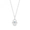 Silver Hamsa Evil Eye Blue White Cubic Zirconia Pendant SPG0071Silver & CoSPG0071