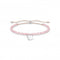 Silver Heart Rose Quartz Beaded Tie Bracelet A1985 - 813 - 9 - L20vThomas Sabo Charm Club CharmingA1985 - 813 - 9 - L20v