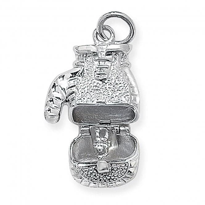 Silver Hinged Boxing Glove Pendant G6336Acotis Silver JewelleryTH - G6336