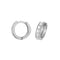 Silver Hinged Zirconia Earrings G5989Acotis Silver JewelleryTH - G5989