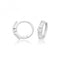 Silver Hinged Zirconia Hoops G51364Acotis Silver JewelleryTH - G51364