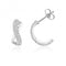 Silver Infinity Half Loop Cubic Zirconia Earrings SEG0076Silver & CoSEG0076