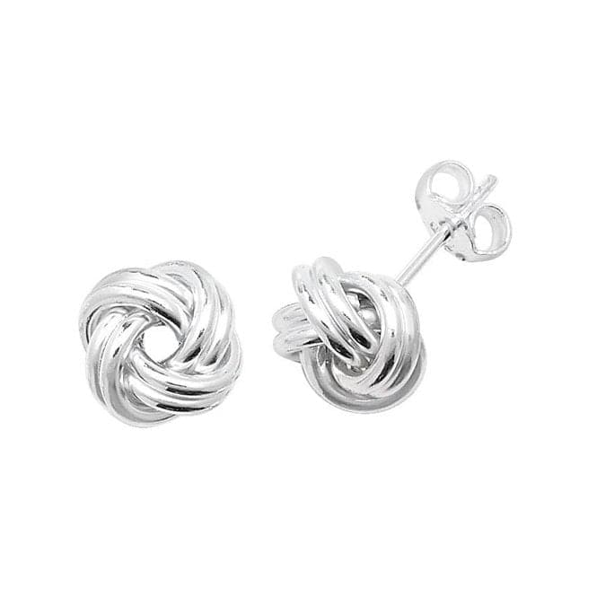 Silver Knot Earrings G5846Acotis Silver JewelleryTH - G5846