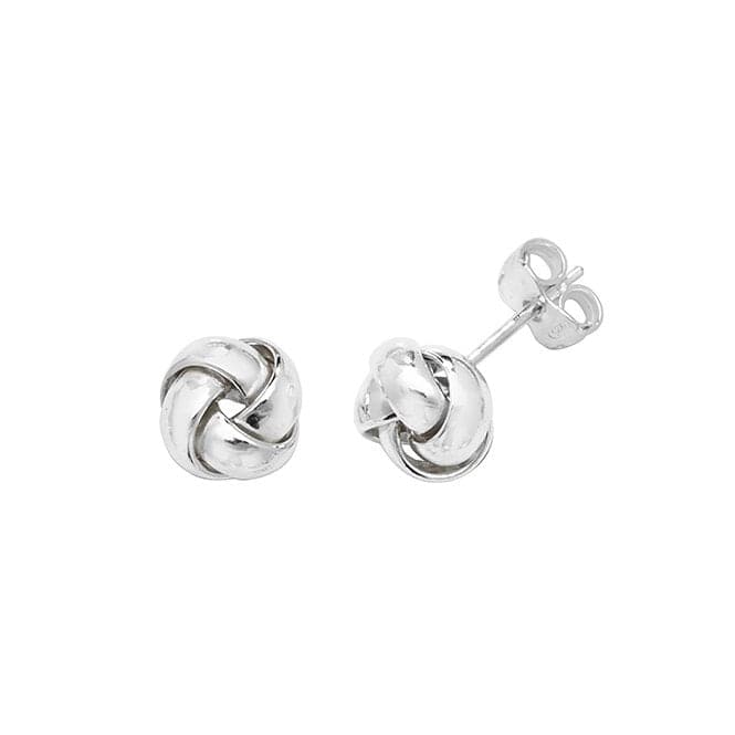 Silver Knot Earrings G5999Acotis Silver JewelleryTH - G5999