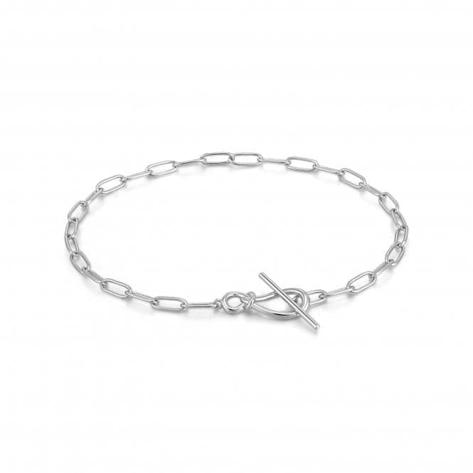 Silver Knot T Bar Chain Bracelet B029 - 01HAnia HaieB029 - 01H