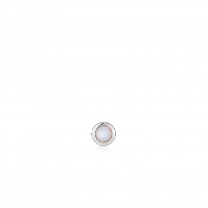 Silver Kyoto Opal Bezel Barbell Single Earring E035 - 11HAnia HaieE035 - 11H