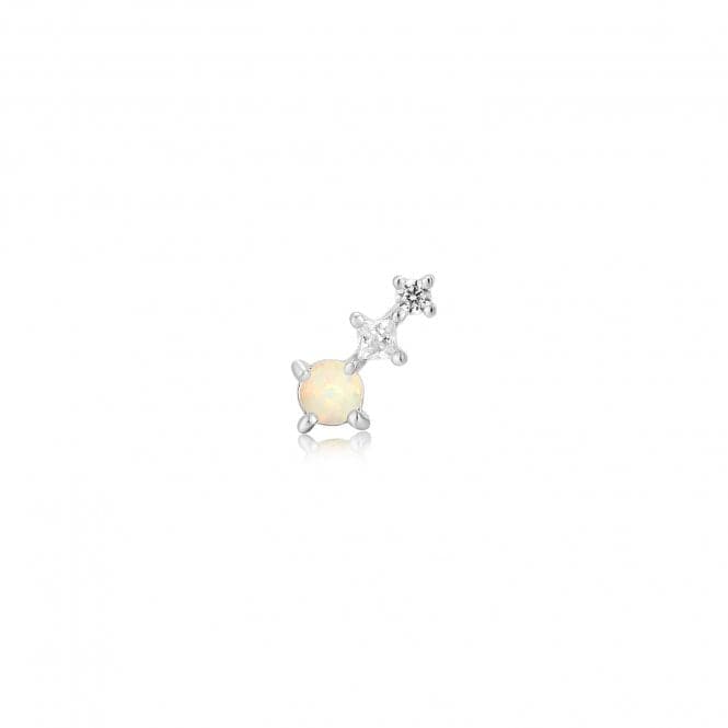 Silver Kyoto Opal Climber Barbell Single Earring E047 - 02HAnia HaieE047 - 02H