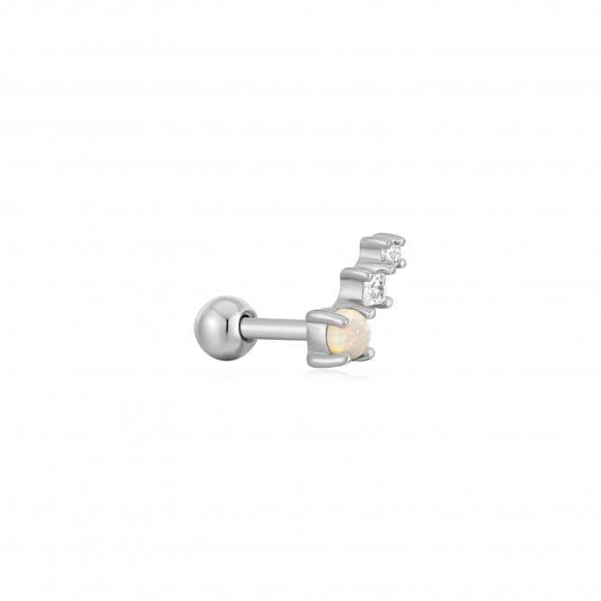 Silver Kyoto Opal Climber Barbell Single Earring E047 - 02HAnia HaieE047 - 02H