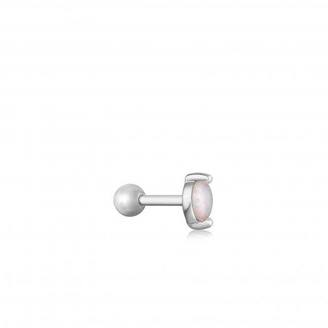 Silver Kyoto Opal Marquise Barbell Single Earring E035 - 12HAnia HaieE035 - 12H