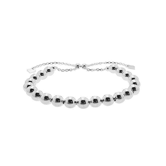 Silver Ladies Bead Pull Style Bracelet G2649Acotis Silver JewelleryTH - G2649