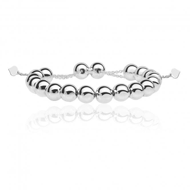 Silver Ladies Bead Pull Style Bracelet G2650Acotis Silver JewelleryTH - G2650