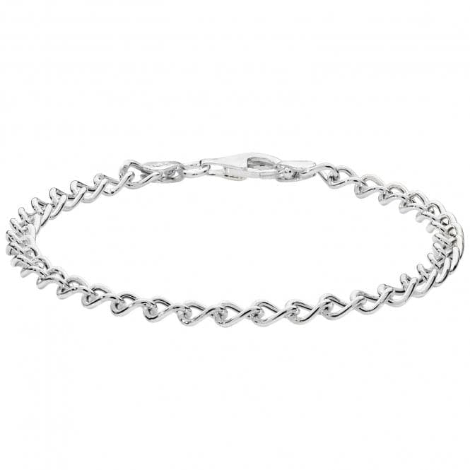 Silver Ladies Curb Bracelet G2638Acotis Silver JewelleryTH - G2638