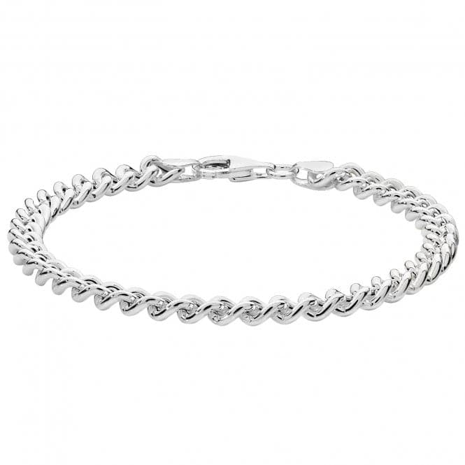 Silver Ladies Curb Bracelet G2639Acotis Silver JewelleryTH - G2639