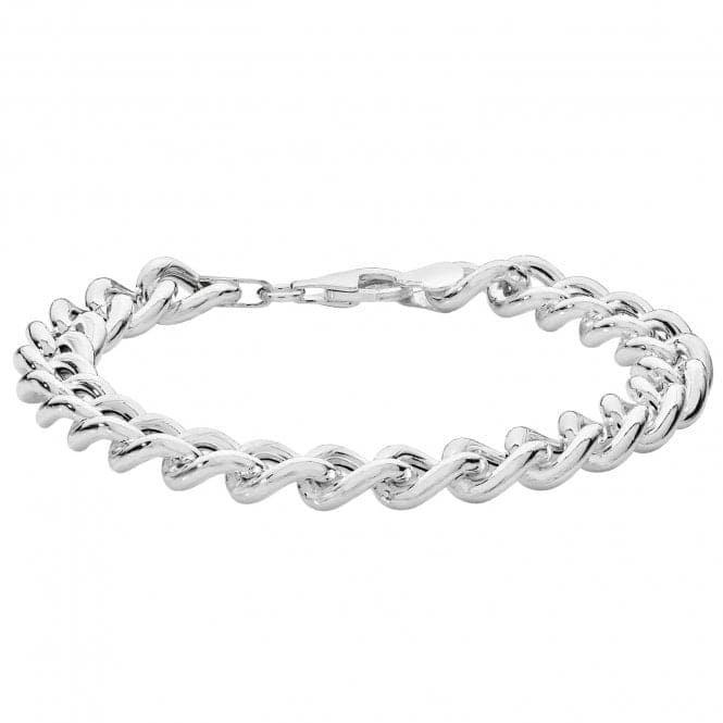 Silver Ladies Curb Bracelet G2640Acotis Silver JewelleryTH - G2640