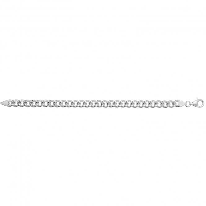 Silver Ladies Curb Bracelet G2640Acotis Silver JewelleryTH - G2640