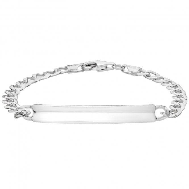 Silver Ladies Curb Id Bracelet G2107Acotis Silver JewelleryTH - G2107