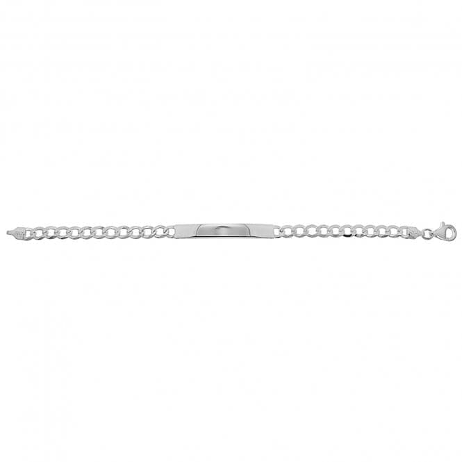 Silver Ladies Curb Id Bracelet G2107Acotis Silver JewelleryTH - G2107