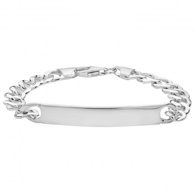 Silver Ladies Curb Id Bracelet G2108Acotis Silver JewelleryTH - G2108