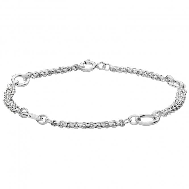 Silver Ladies Fancy Bracelet G2497Acotis Silver JewelleryTH - G2497