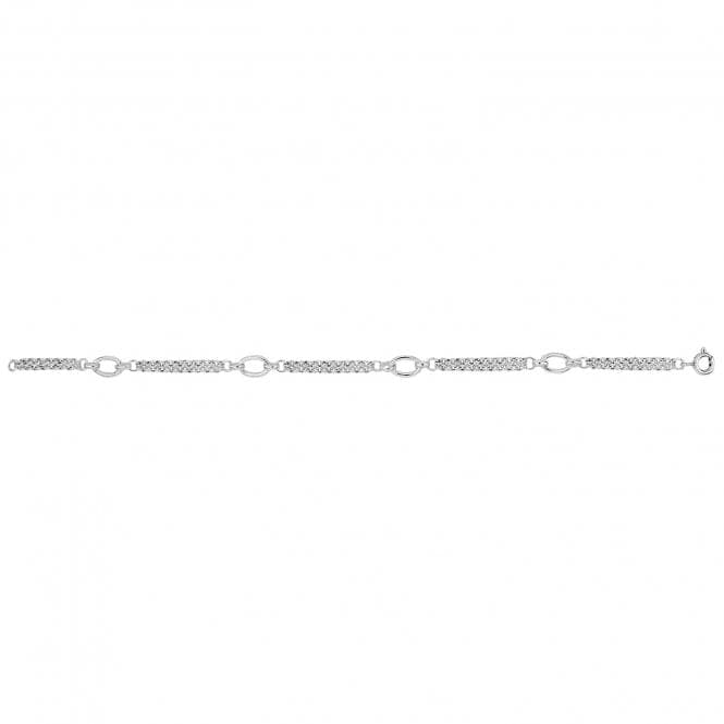 Silver Ladies Fancy Bracelet G2497Acotis Silver JewelleryTH - G2497