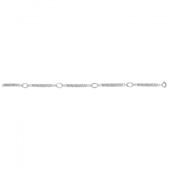 Silver Ladies Fancy Bracelet G2497Acotis Silver JewelleryTH - G2497