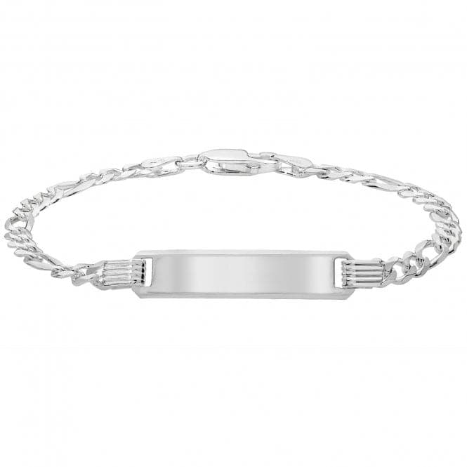 Silver Ladies Figaro Id Bracelet G2101Acotis Silver JewelleryG2101/05