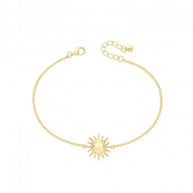 Silver Ladies Gold Plated Sun Bracelet G2696GPAcotis Silver JewelleryTH - G2696GP