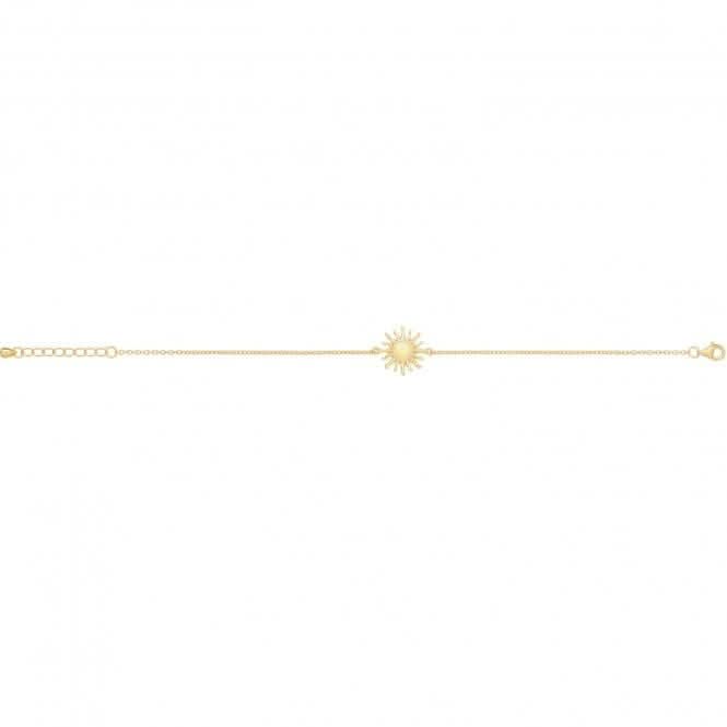 Silver Ladies Gold Plated Sun Bracelet G2696GPAcotis Silver JewelleryTH - G2696GP