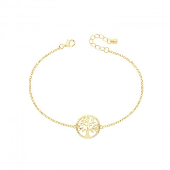 Silver Ladies Gold Plated Tree Of Life Bracelet G2698GPAcotis Silver JewelleryTH - G2698GP