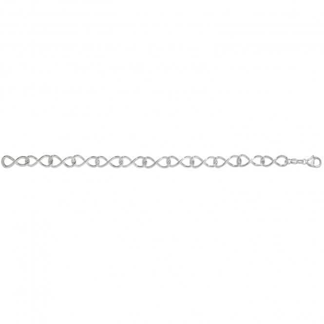 Silver Ladies Infinity Link Bracelet G2558Acotis Silver JewelleryTH - G2558